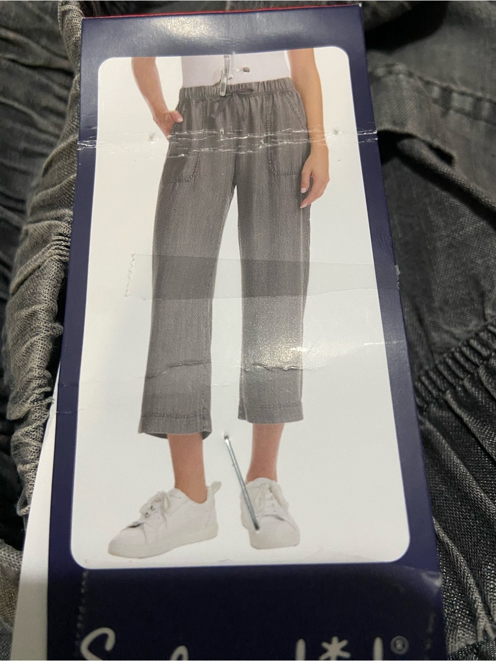 Splendid Women's Wide Leg Crop Pant NWT M Black - Picture 5 of 12